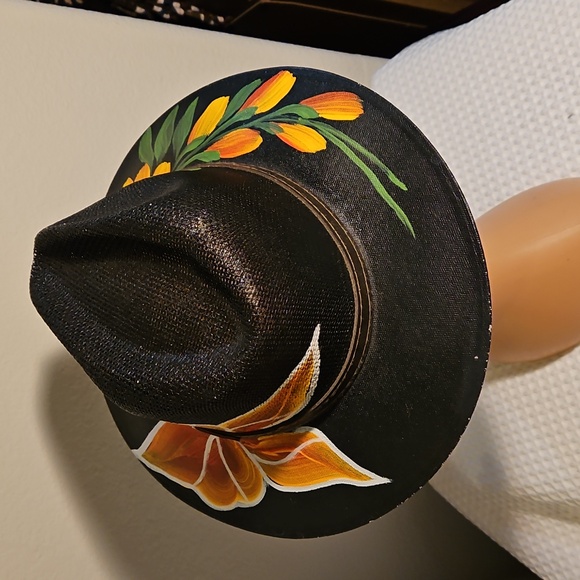 Hand-Painted Panama Hat - Picture 4 of 4
